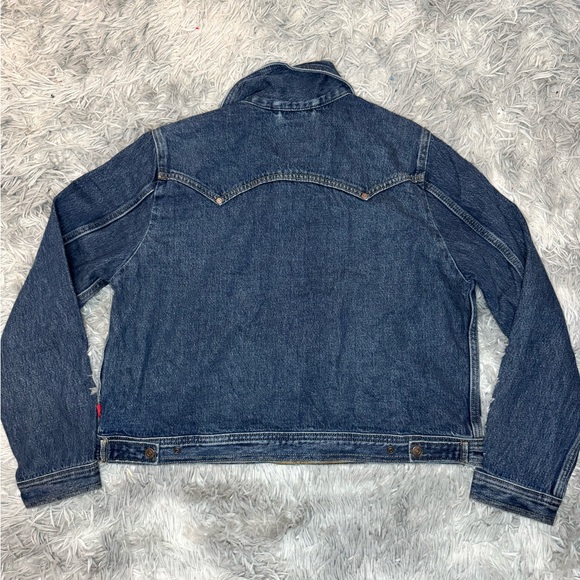 Levi’s Women’s Original Trucker Riveted Jacket - Silver Lode Size Extra Large - Picture 5 of 5